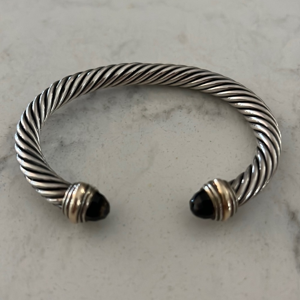 David Yurman 7mm bracelet in smoky quartz